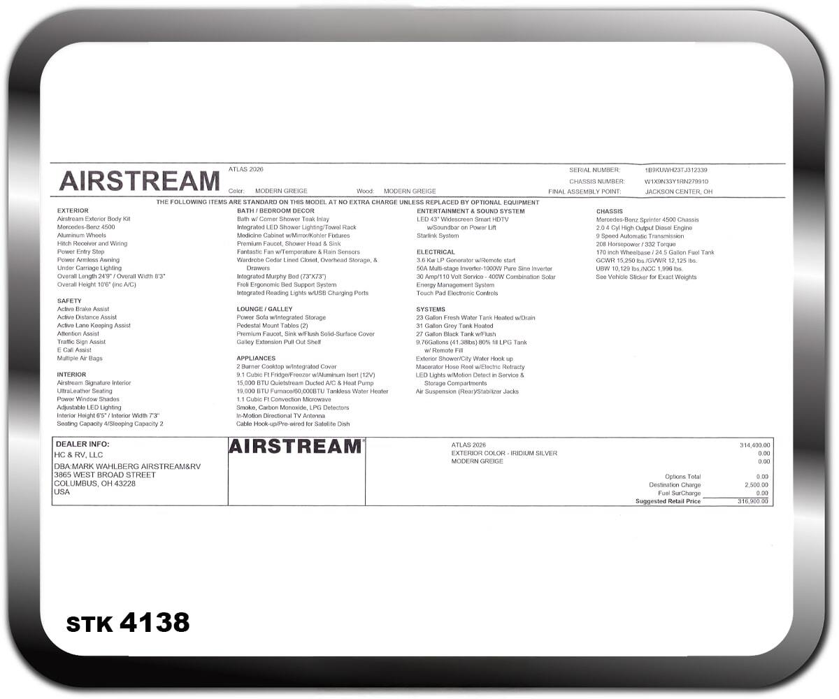 2026 Airstream Atlas