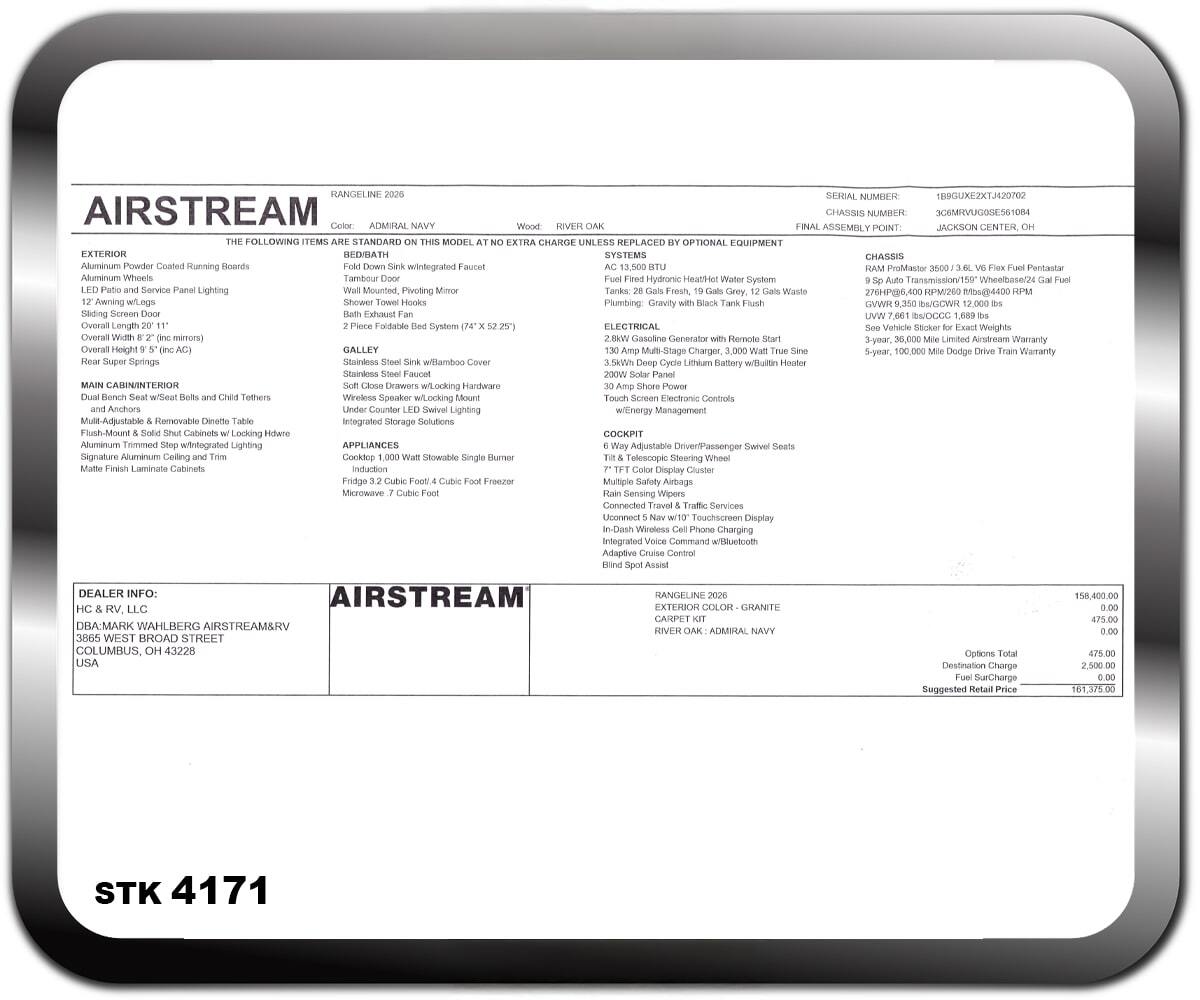 2026 Airstream Rangeline