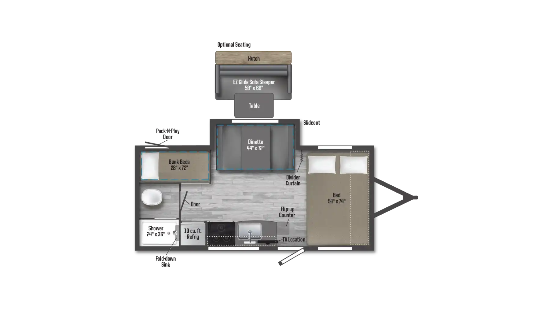 Winnebago MM FLX 2100BH Floorplan