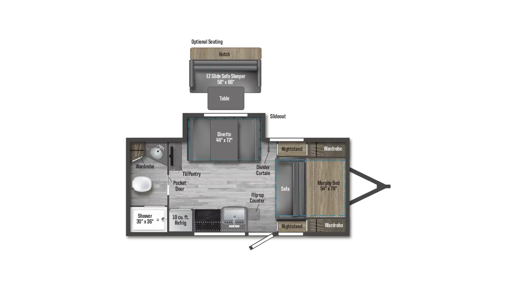 Winnebago MM FLX 2108DS Floorplan