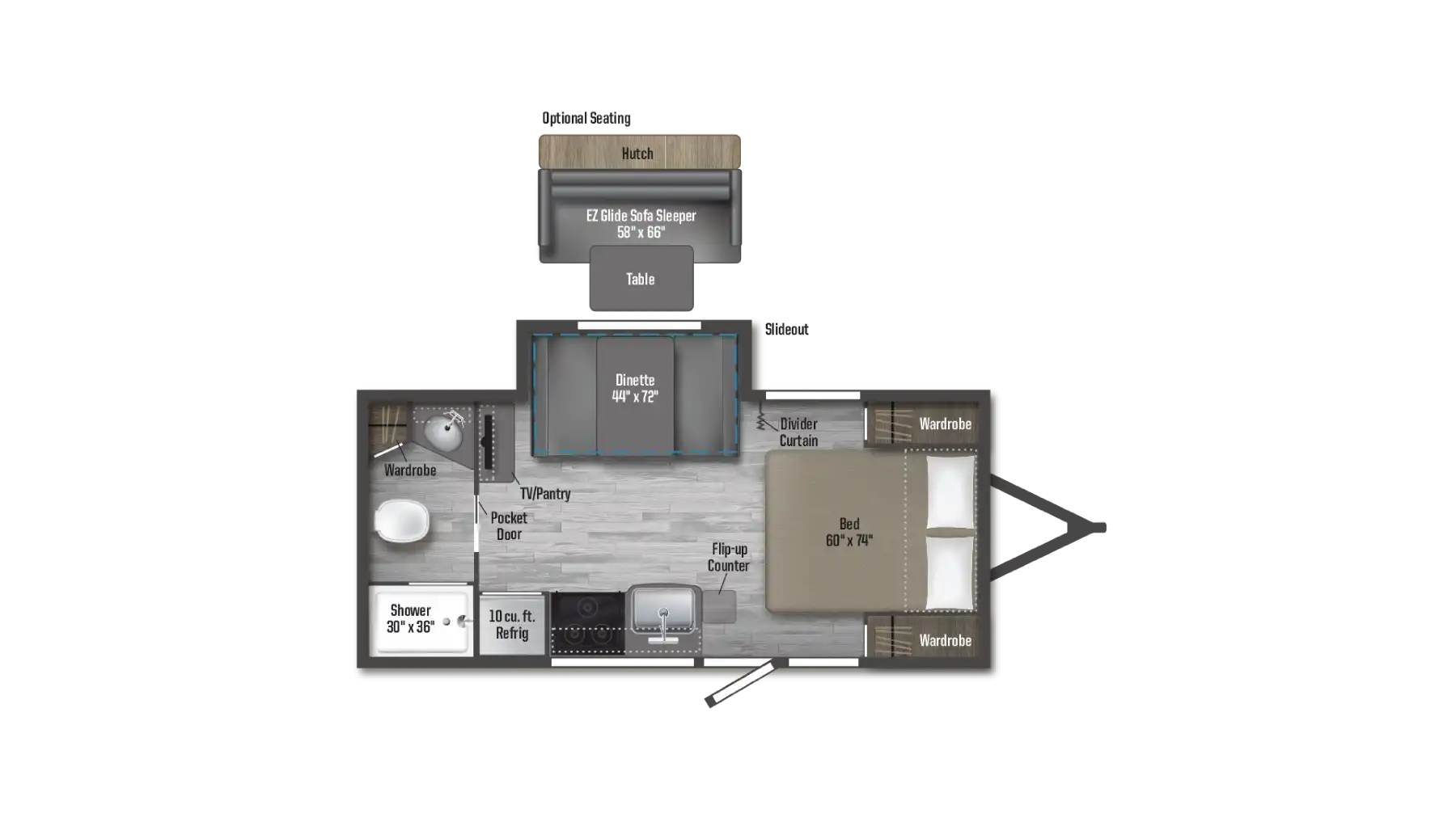 Winnebago MM FLX 2108FBS Floorplan