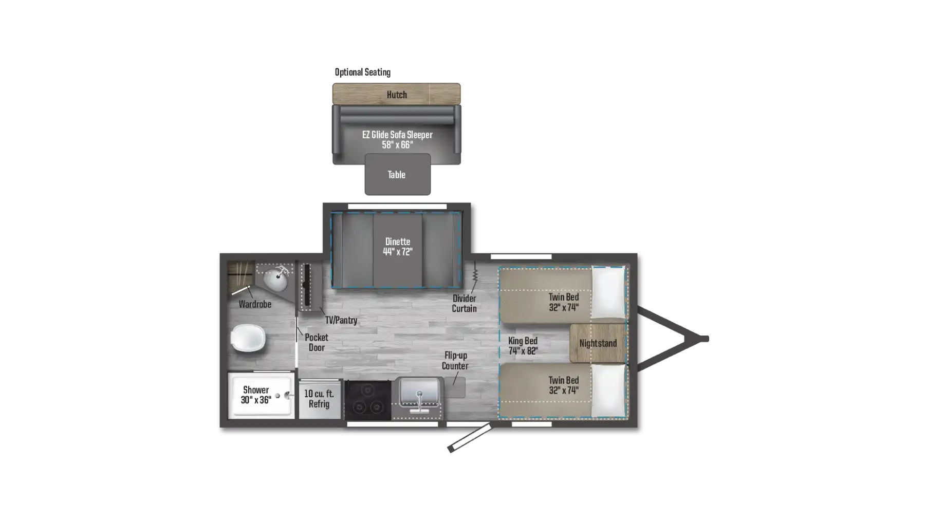 Winnebago MM FLX 2108TB Floorplan